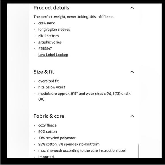 Old Navy Lavender Malibu Farm Stand SoComfy Crew-Neck Graphic Sweatshirt - Picture 7 of 10